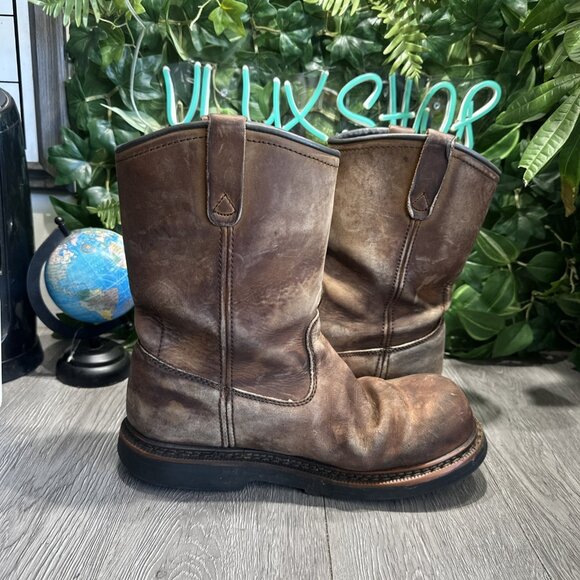 Thorogood 804-3239 Men's Leather WP Comp Safety Toe Wellington Boot Size 10 - Picture 9 of 11